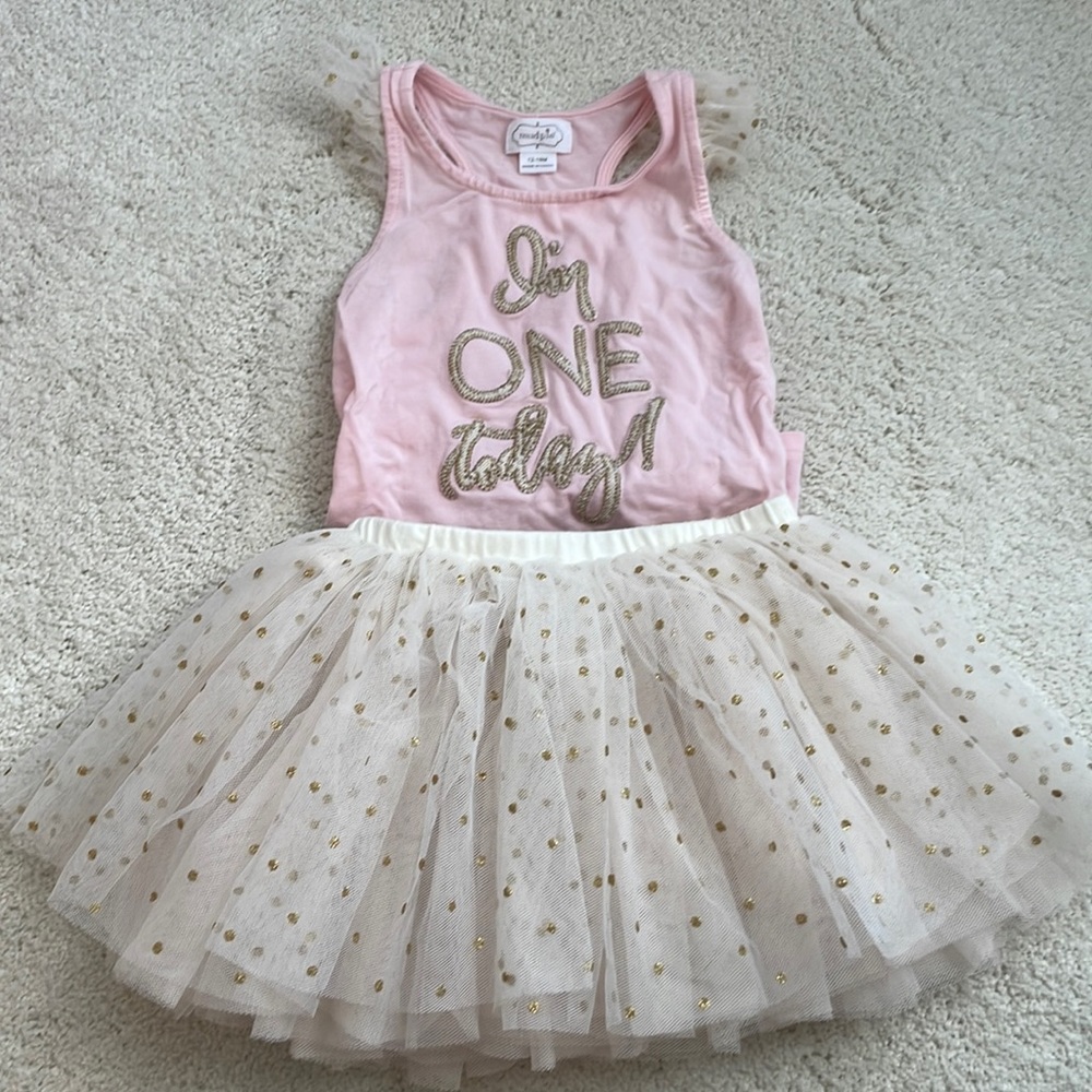 Mud Pie Outfit- “I’m one today”